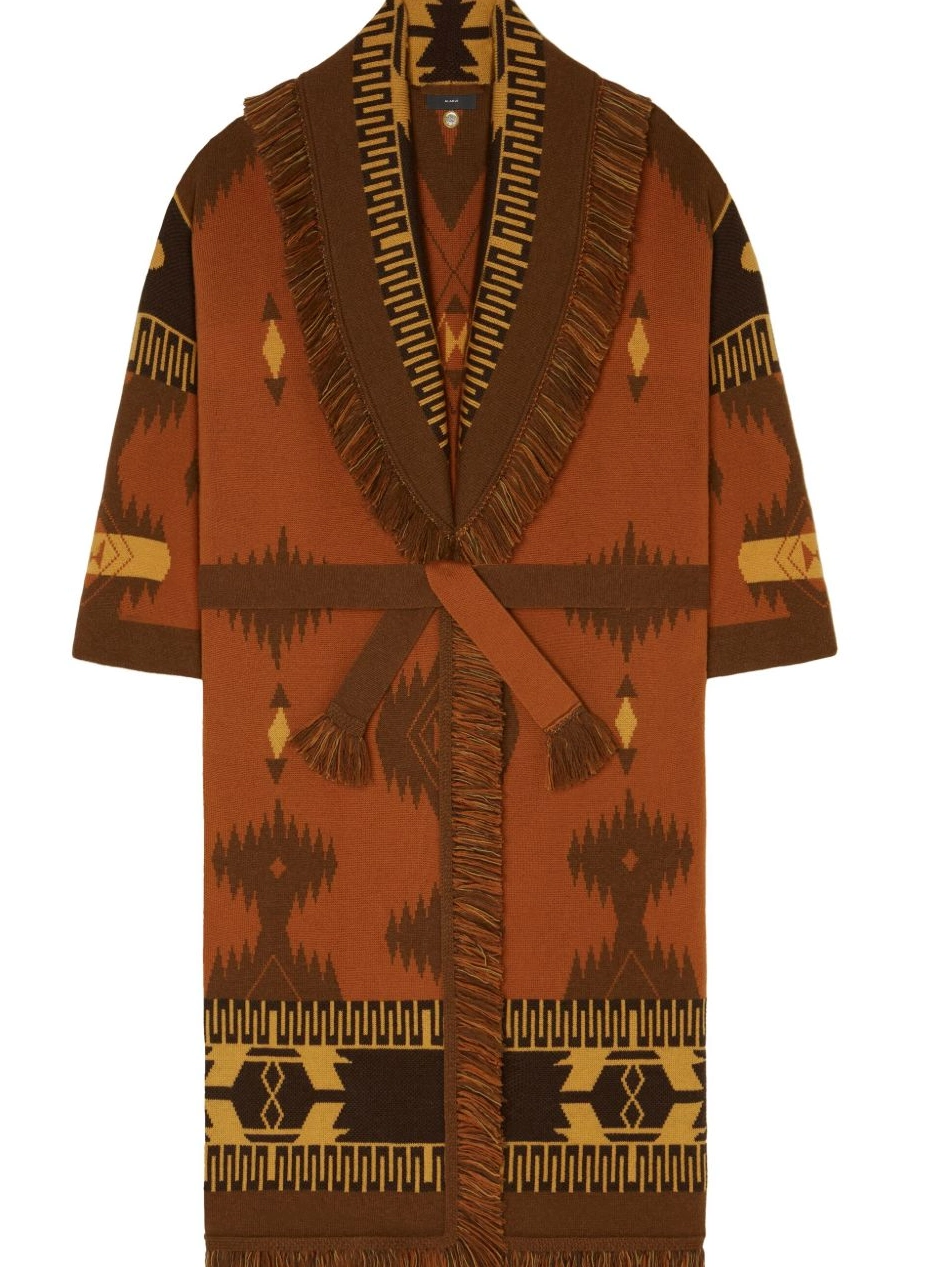 Women Alanui jacquard geometric-pattern cardigan 0427